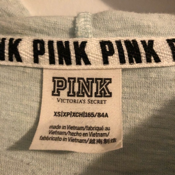 PINK Victoria’s Secret Lightweight Full Zip Hoddie - Picture 3 of 4